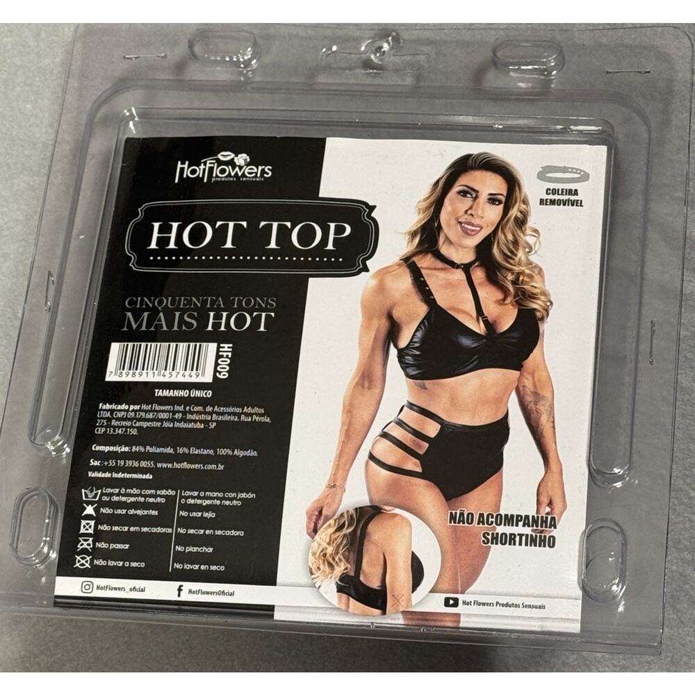 NEW Hot Top Brand Goth Black Bralette Crop Top Whimsigoth Biker Festival BDSM
